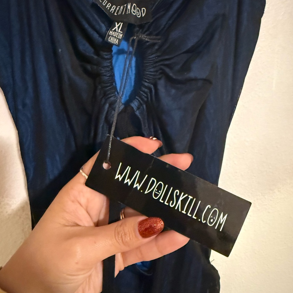 Current Mood Navy Backless Dress - Picture 4 of 4